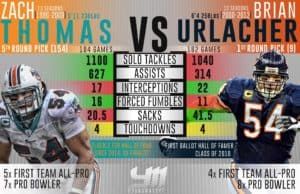 Zach Thomas vs Brian Urlacher