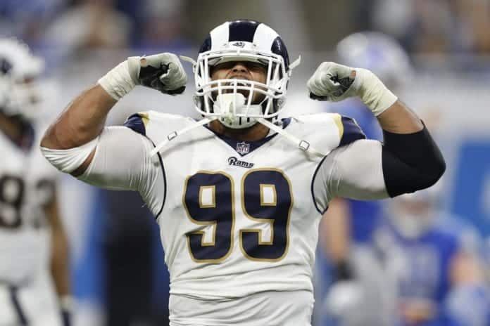 Los Angeles Rams defensive lineman, Aaron Donald