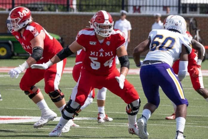 Miami RedHawks offensive tackle Tommy Doyle is a player to watch