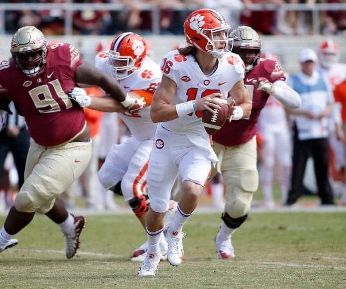 Is Clemson Tigers quarterback Trevor Lawrence a 