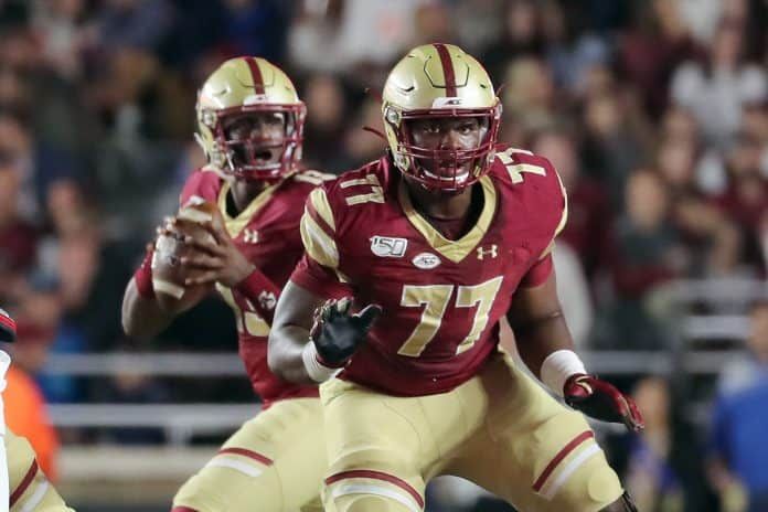 Boston College guard Zion Johnson is an NFL Draft sleeper