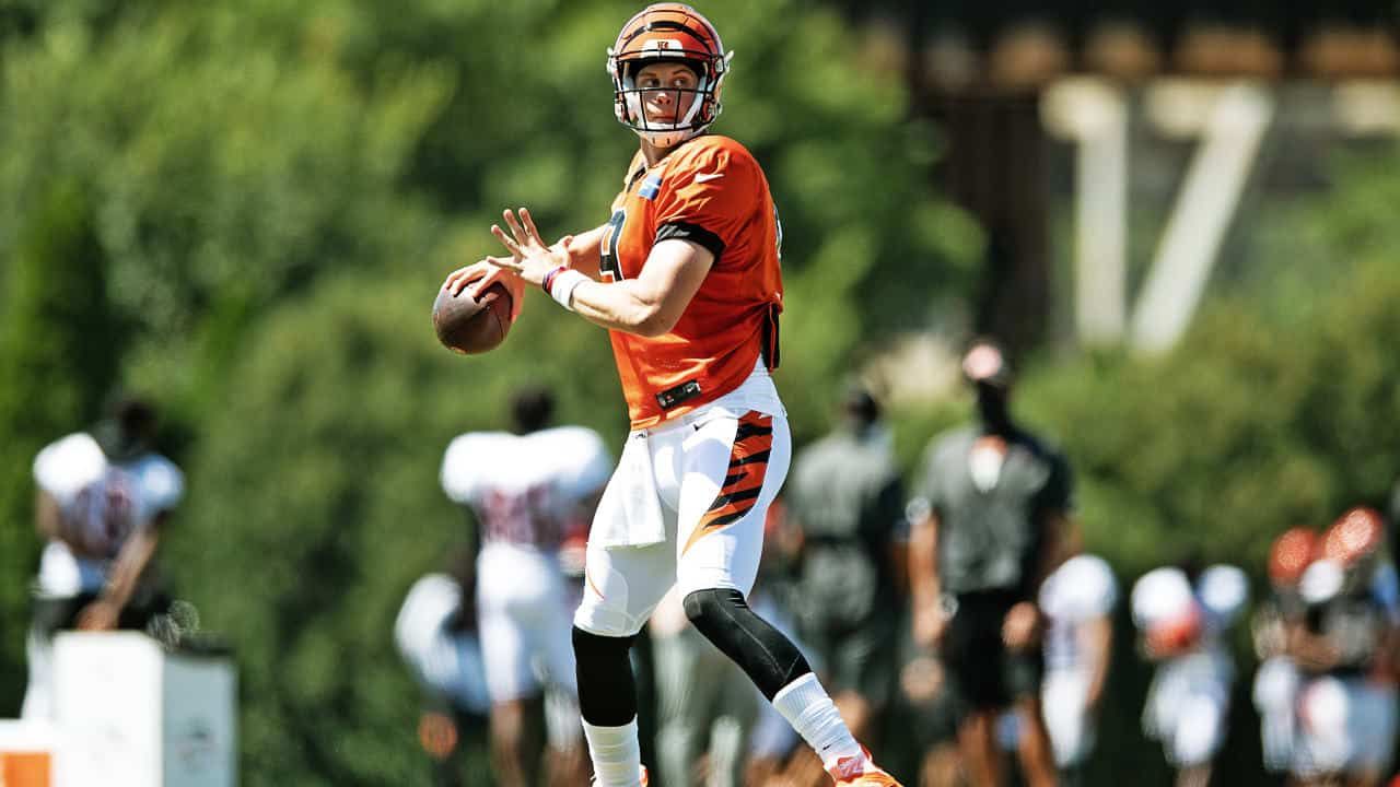 Joe Burrow adapting to the Bengals offense quickly in training camp