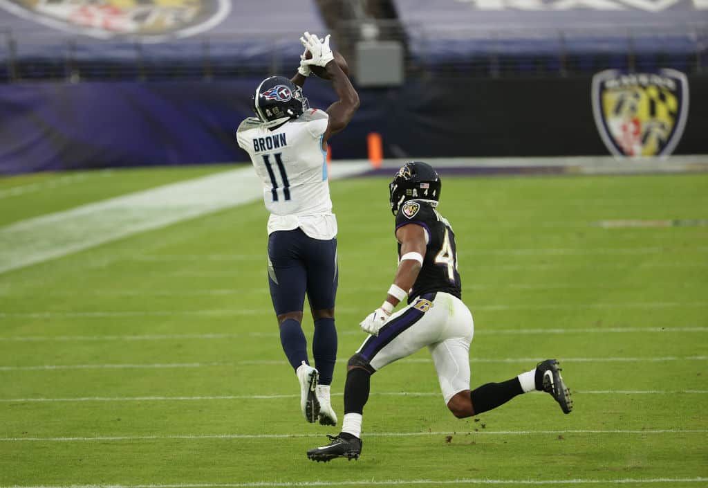 Tennessee Titans vs. Baltimore Ravens: AJ Brown Steps Up. Lamar Jackson Doesn't.