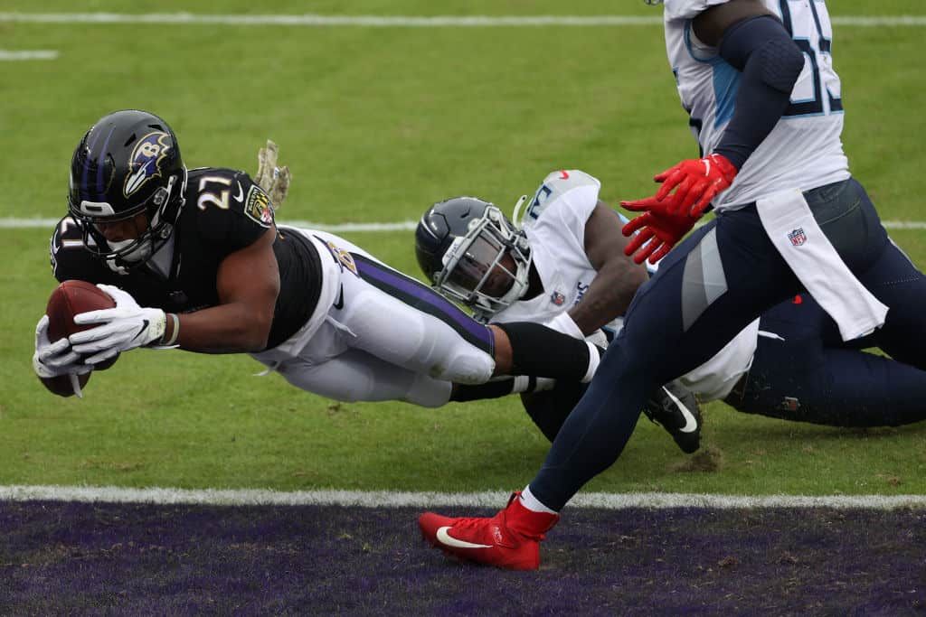 Best Ravens RB play for Wednesday Night Football? JK Dobbins, Mark Ingram with most fantasy value