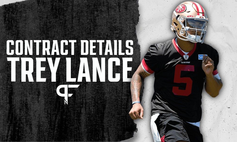 Trey Lance's contract details, salary cap impact, and bonuses