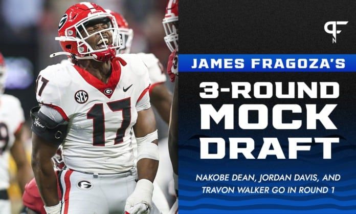 2022 NFL Mock Draft: Nakobe Dean, Jordan Davis, and Travon Walker go in Round 1