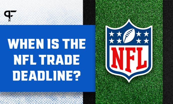 When is the NFL trade deadline for the 2021 NFL season?