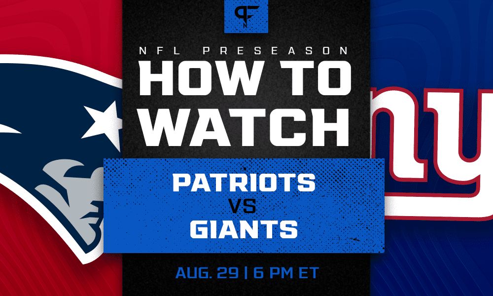 Patriots vs. Giants: How to watch, start time, odds, live streams, TV channel
