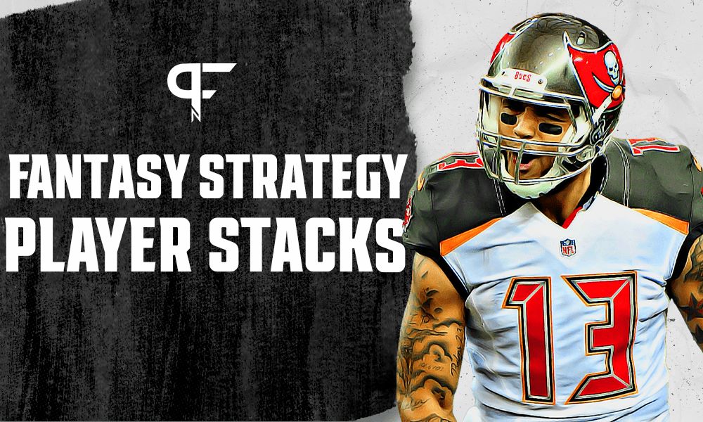 What is the stacking strategy in fantasy football?