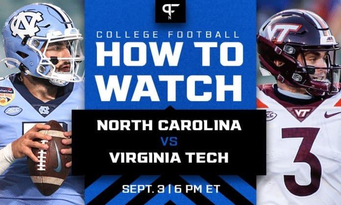 How to watch North Carolina vs. Virginia Tech in Week 1 | Live streams, TV channel, and start time