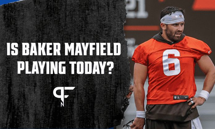 Is Baker Mayfield playing today vs. the Giants_