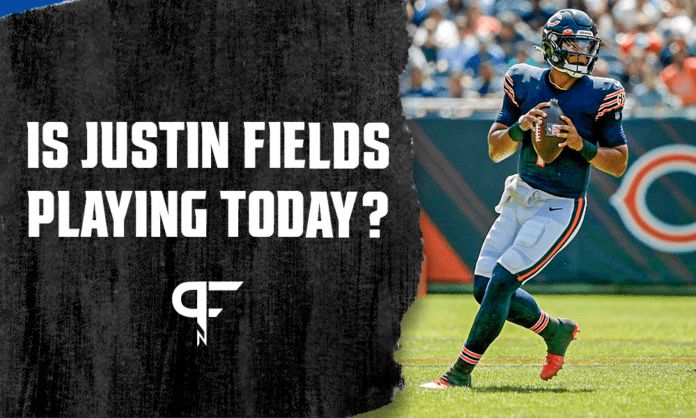 Is Justin Fields playing today vs. the Bills?