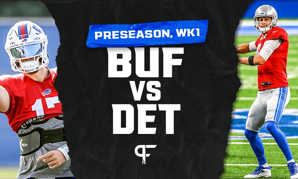 Bills at Lions Score: Live updates, highlights, for tonight's Week 1 preseason game