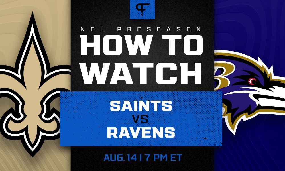 Saints vs. Ravens: How to watch, start time, odds, live streams, TV channel