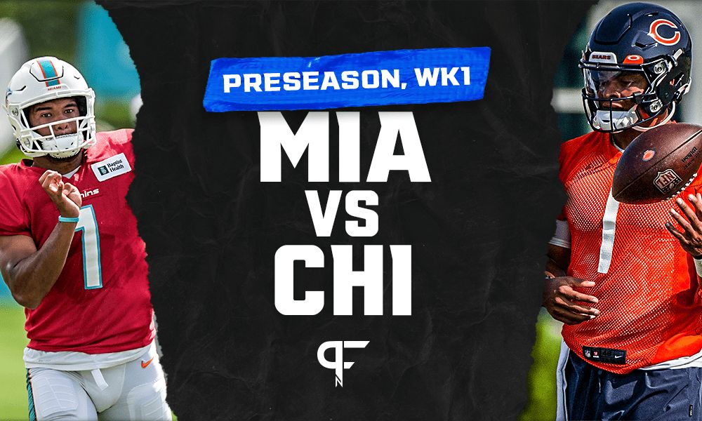 Dolphins at Bears Score: Live updates, highlights, for tonight's week 1 preseason game