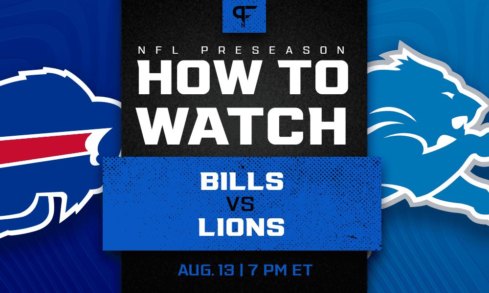Bills vs. Lions: How to watch, start time, odds, live streams, TV channel