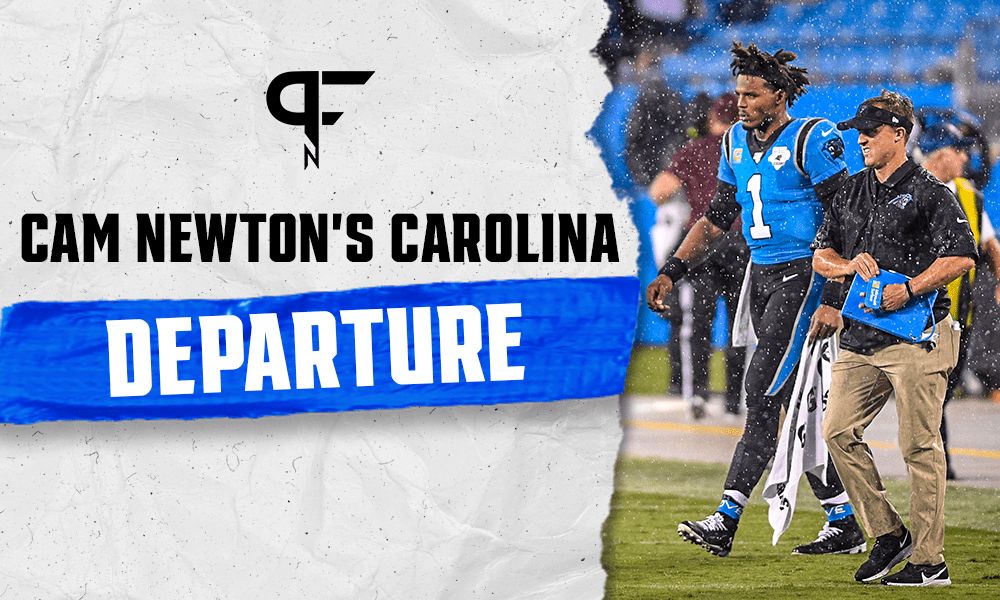 What led to Cam Newton's departure from the Carolina Panthers?