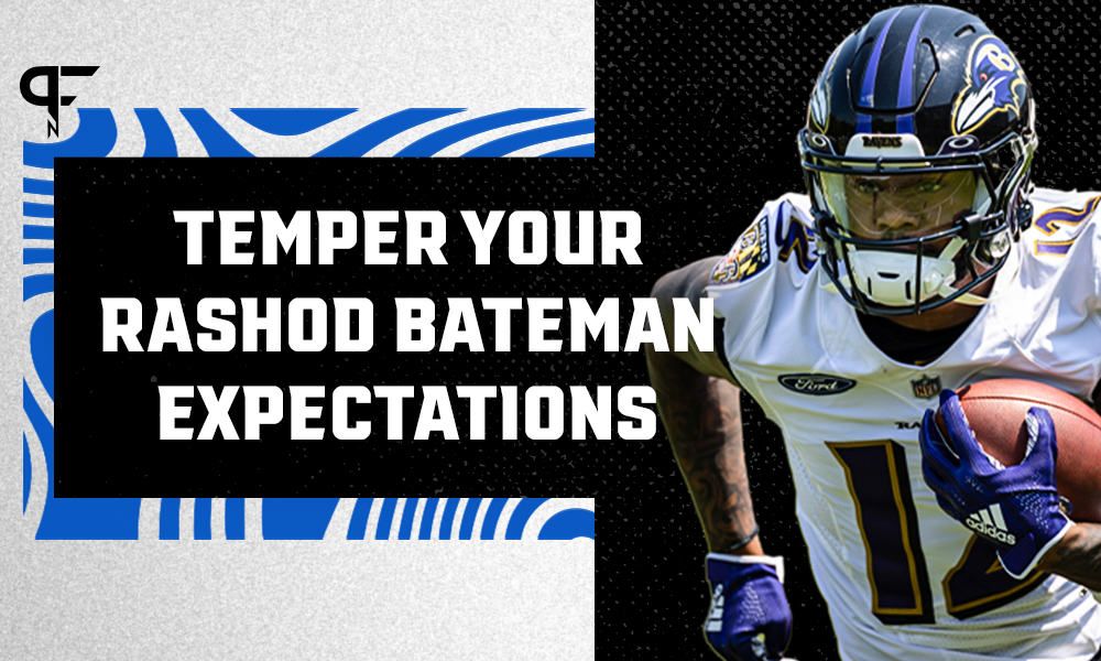 Temper your expectations for Ravens WR Rashod Bateman