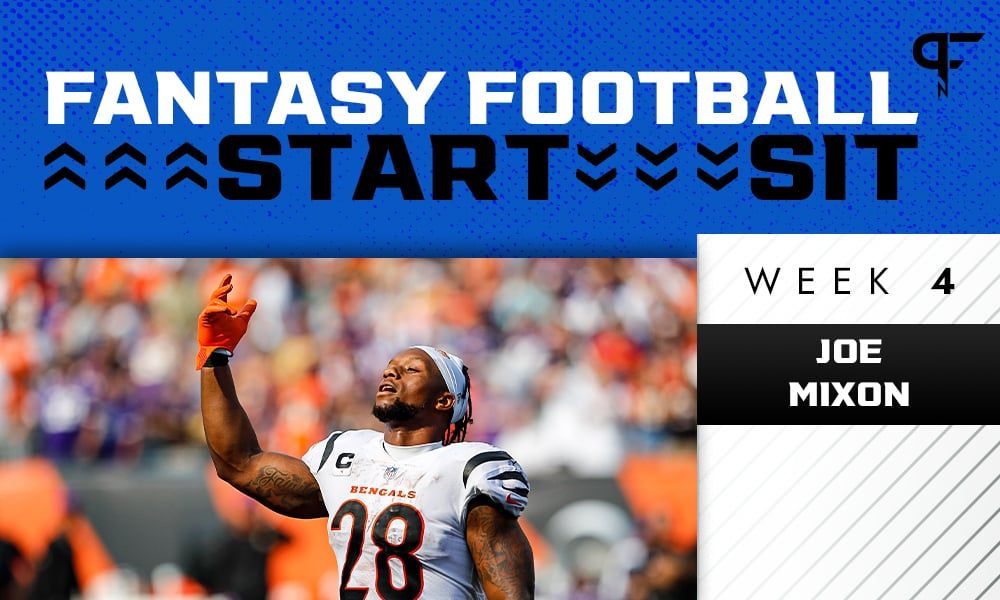 Joe Mixon Start/Sit Week 4: Bengals RB set for huge TNF performance
