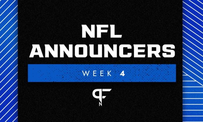 NFL Announcers Week 4: CBS and FOX NFL game assignments this week