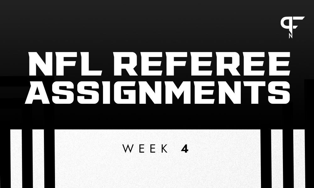 nfl referee assignments 2021 week 4