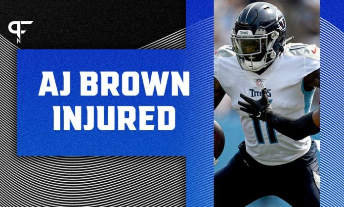 Titans WR A.J. Brown (hamstring) leaves Colts game with injury in Week 3