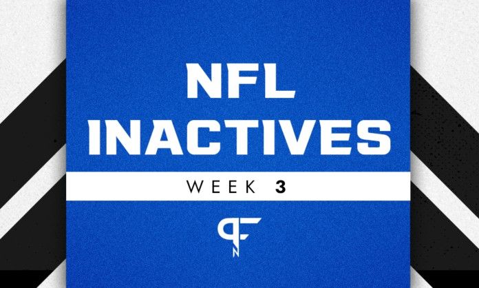 NFL Inactives Week 3: Andy Dalton leads the list of inactives for this week