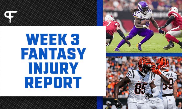 Fantasy Injury Report: Tee Higgins, Dalvin Cook, DeAndre Hopkins injury updates