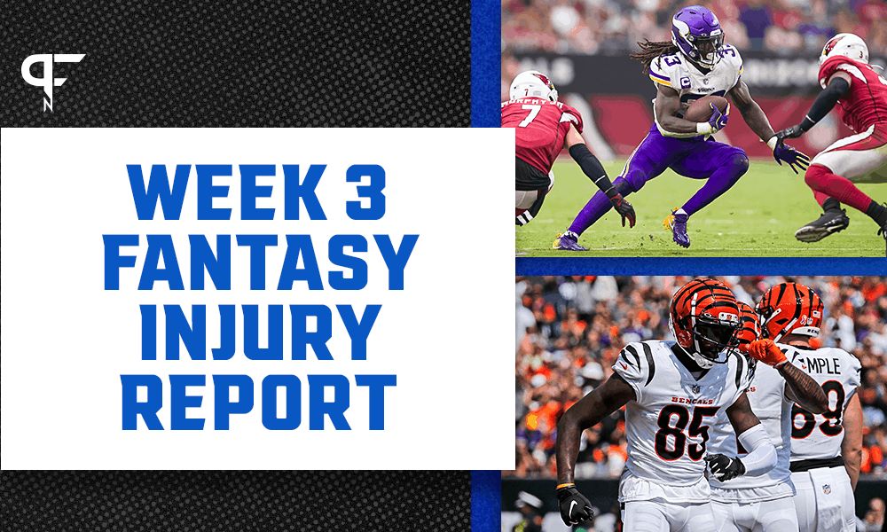 Fantasy Injury Report: Tee Higgins, Dalvin Cook, DeAndre Hopkins injury updates