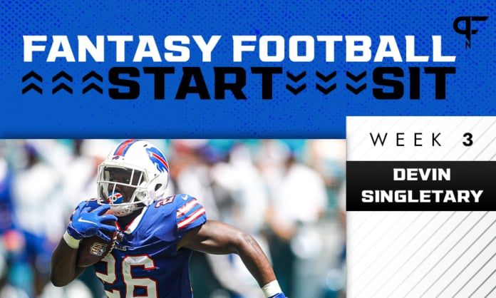 Devin Singletary Start/Sit Week 3: Will the Bills' lead RB continue to produce?