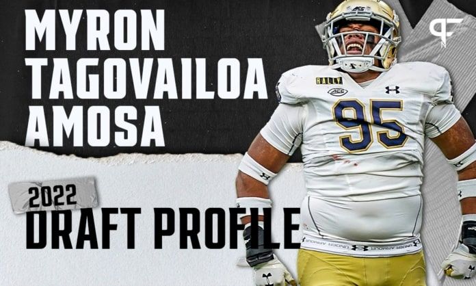 Myron Tagovailoa-Amosa, Notre Dame DE | NFL Draft Scouting Report