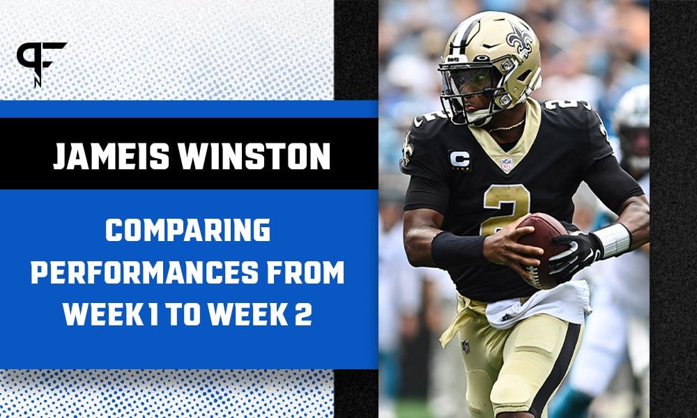 Comparing Jameis Winston's performance from Week 1 to Week 2