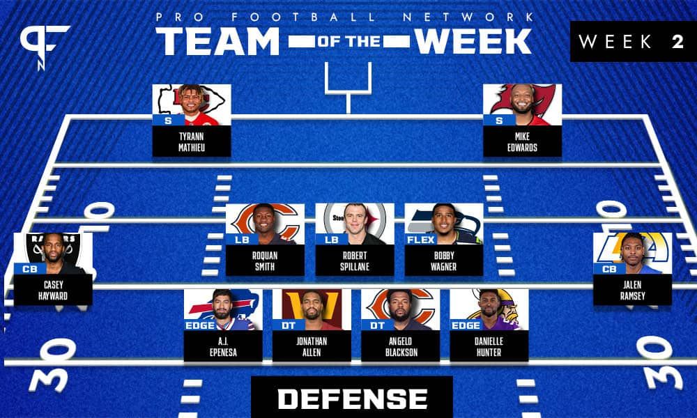 Week 2 NFL Team of the Week: Tom Brady has entered the conversation