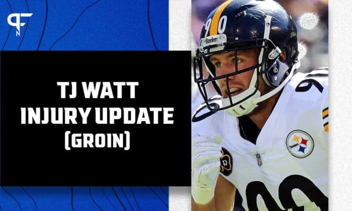 Steeleers' T.J. Watt questionable to return with a groin injury vs. Raiders