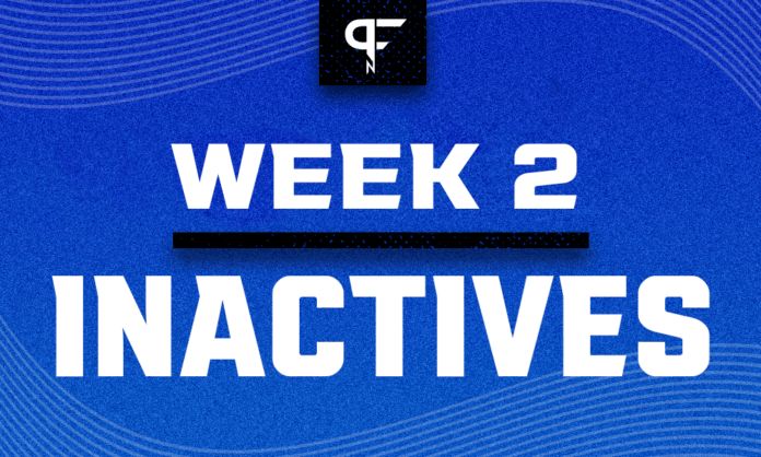 NFL Inactives Week 2