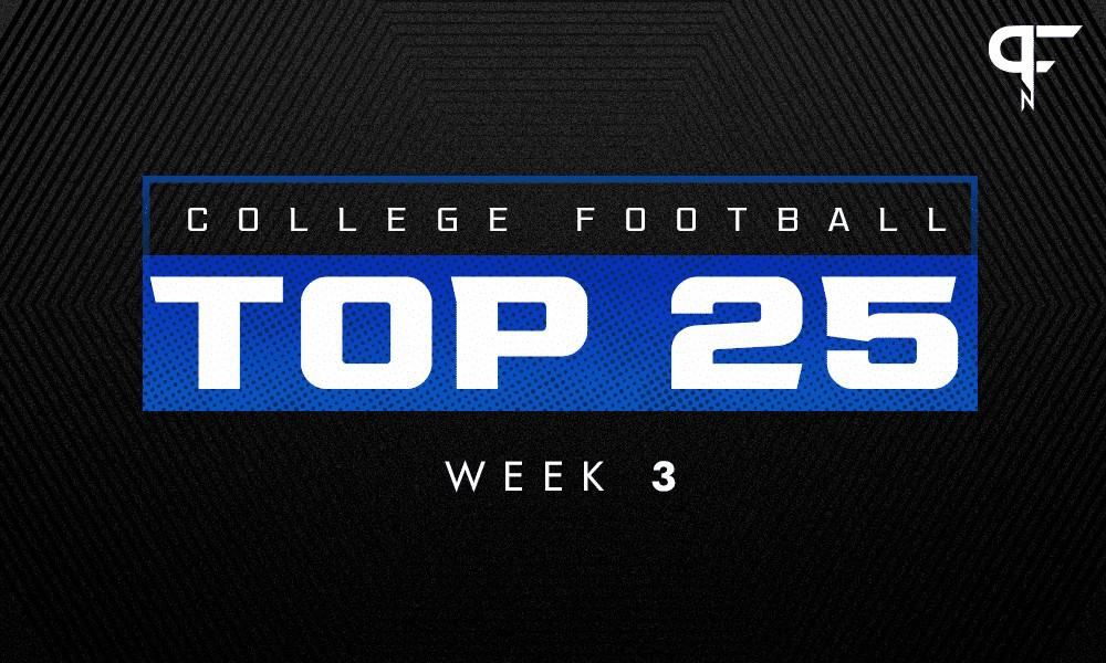College Football Rankings Week 3: Oregon creeping toward the top five