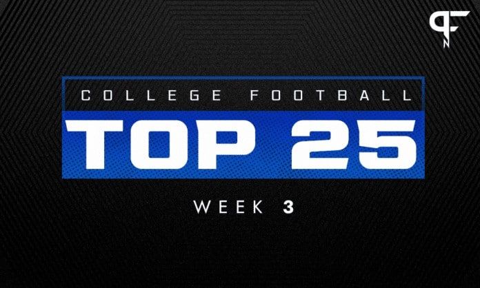 College Football Rankings Week 3: Oregon creeping toward the top five