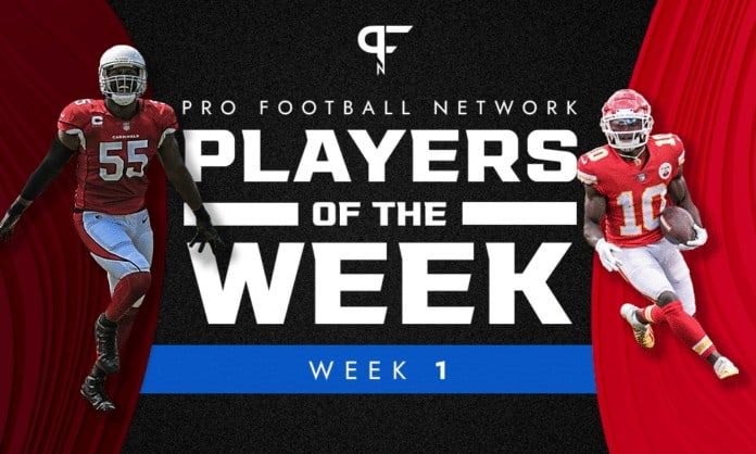 Week 1 NFL Player of the Week: Chandler Jones, Tyreek Hill prove elite status