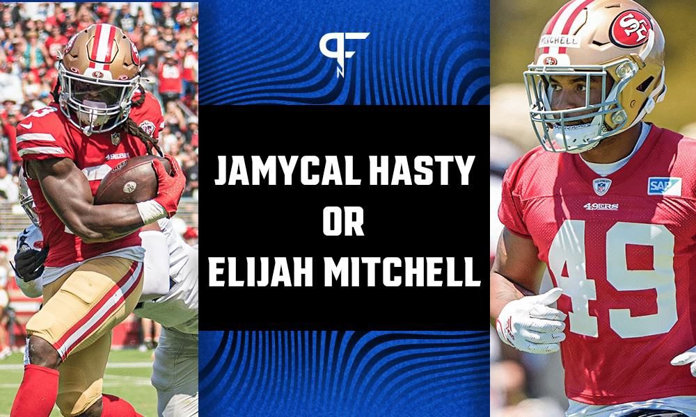 Trey Sermon inactive, will JaMycal Hasty and Eli Mitchell see more opportunities?