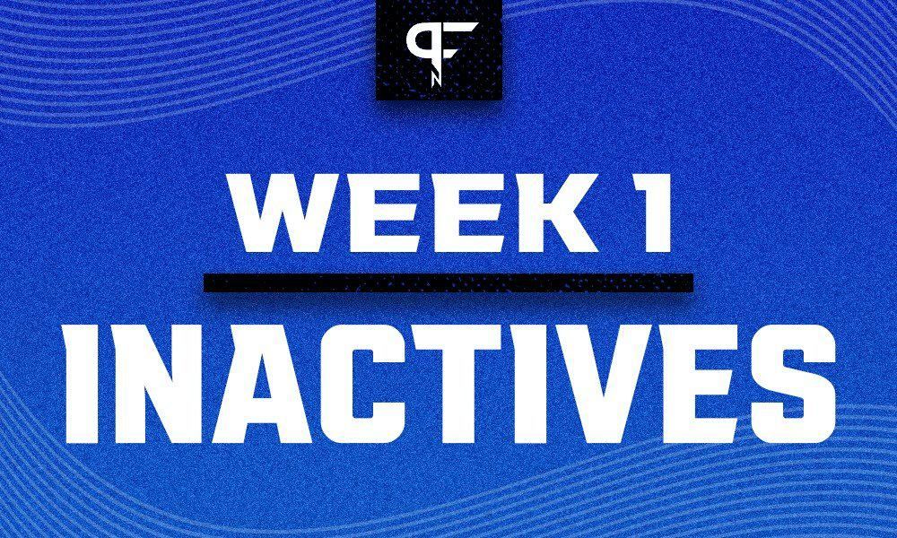 NFL Inactives Week 1:
