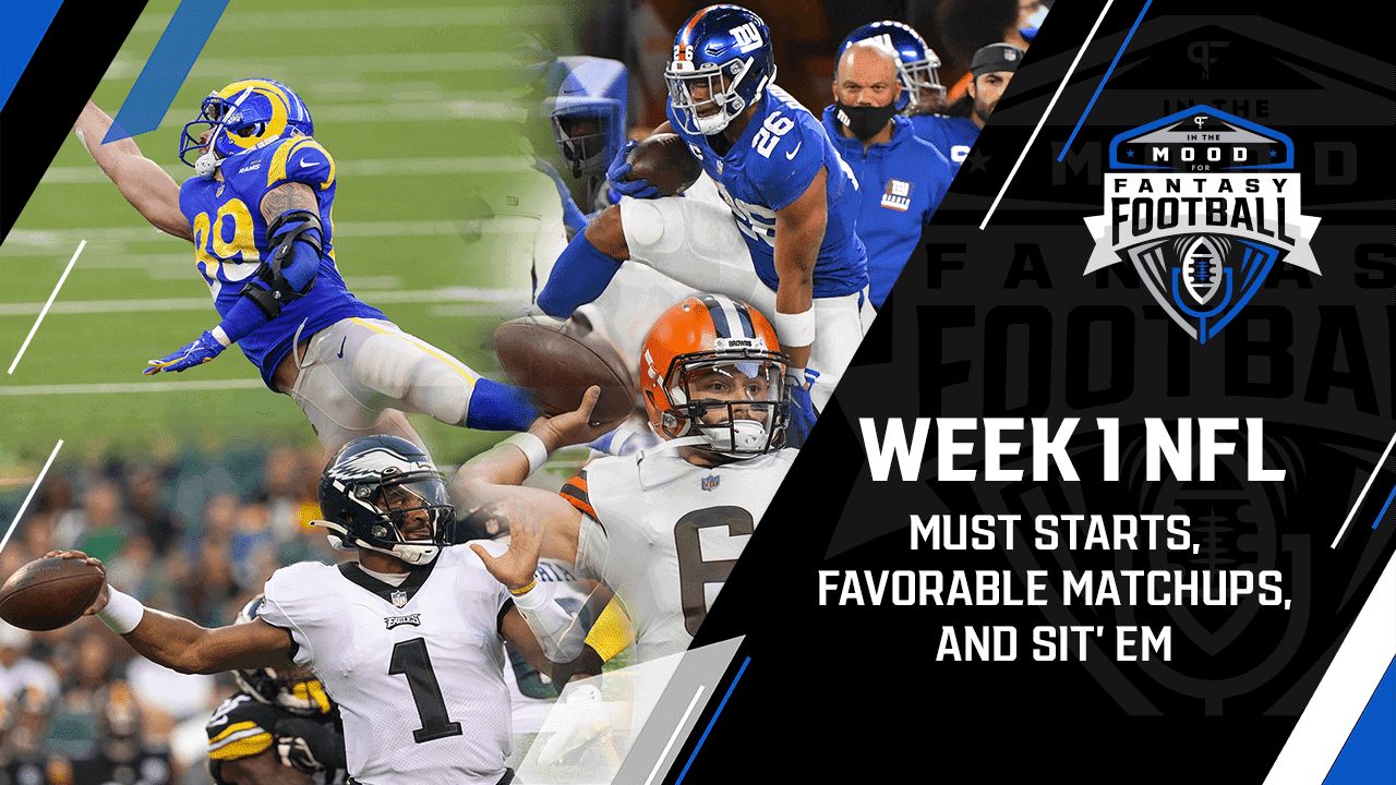 In the Mood for Fantasy Football Podcast: Start 'em or sit 'em for Week 1