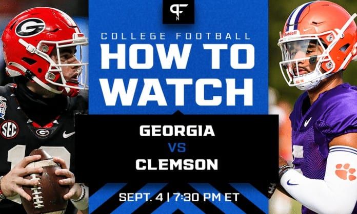 How to watch Georgia vs. Clemson in Week 1 | Live streams, TV channel, start time, & more