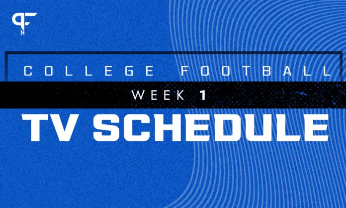 How to Watch College Football in Week 1: TV schedule, channels, start times