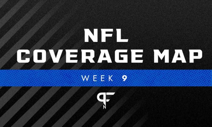 NFL Coverage Map Week 9: TV schedule for FOX, CBS broadcasts