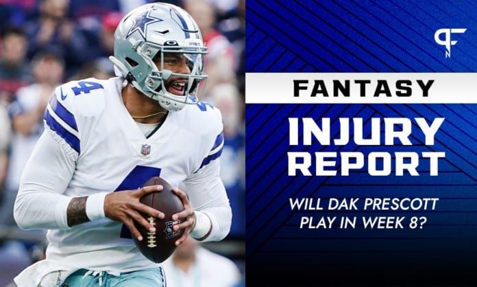 Fantasy Injury Report: Dak Prescott, Austin Ekeler, Kadarius Toney updates