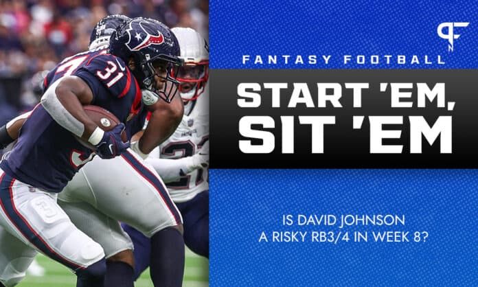 David Johnson Fantasy Start/Sit Advice for Week 8: A risky RB3/4?