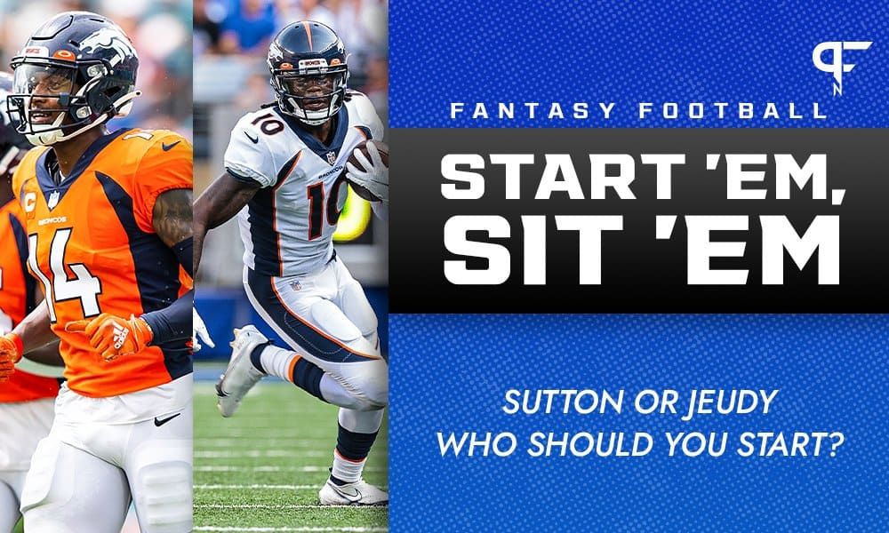 Courtland Sutton and Jerry Jeudy: Can you start both Denver WRs in fantasy for Week 8?