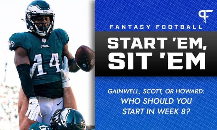 Kenneth Gainwell, Boston Scott, or Jordan Howard: Who should you start in Week 8?