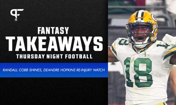 Thursday Night Football Fantasy Takeaways: Randall Cobb shines, DeAndre Hopkins re-injury watch