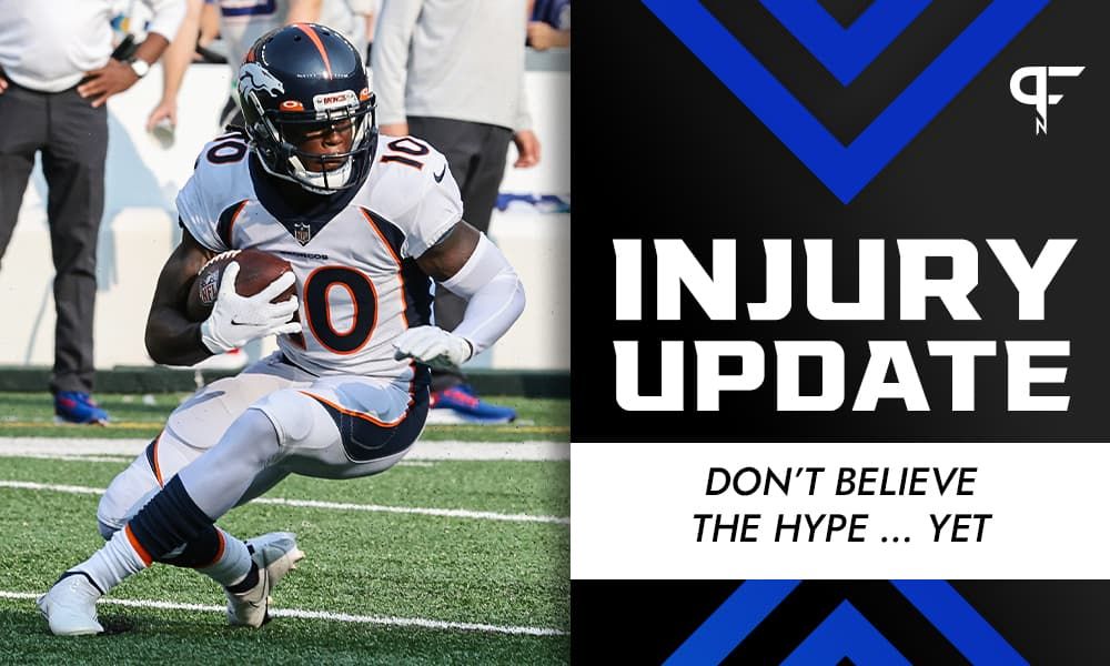 Jerry Jeudy Injury Update: Don't believe the hype ... yet